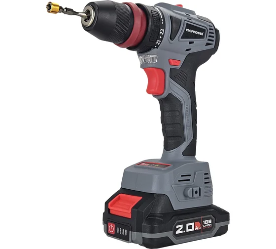 Аккумуляторная дрель-шуруповерт Profipower MKBL-18BM T0057, 18 В, 45 Нм, 2 А·ч  детальное изображение - 1