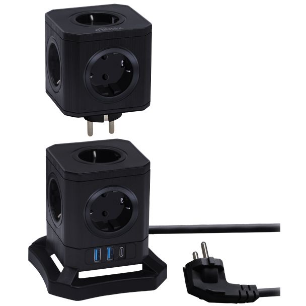 Сетевой фильтр Ritmix RM-292C, 2 м, Черный детальное изображение - 2