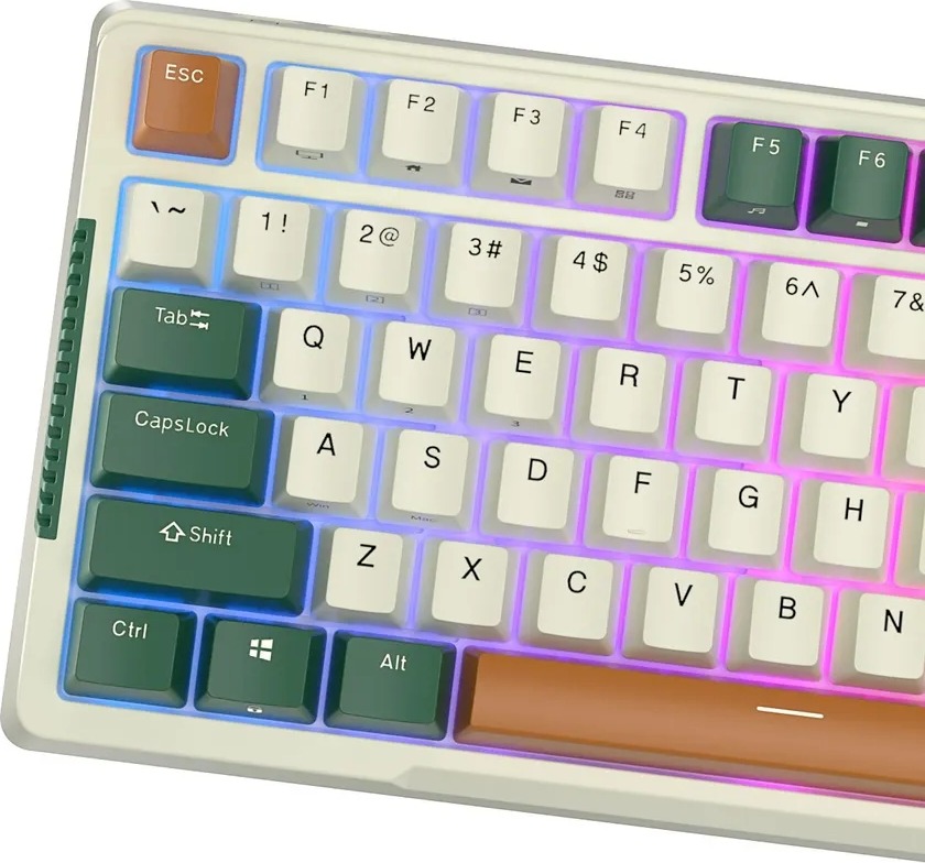 Клавиатура Royal Kludge RKH81 Timing Machine, Sky Cyan Switch, Зеленый детальное изображение - 10