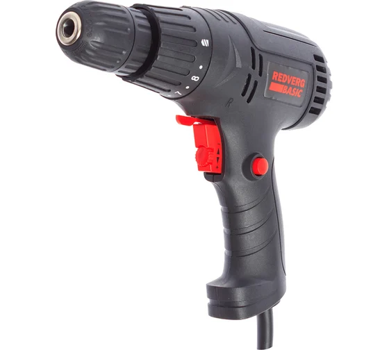 Сетевая дрель-шуруповерт REDVERG Basic SD300 6622811, 55 Нм, 300 Вт  детальное изображение - 1