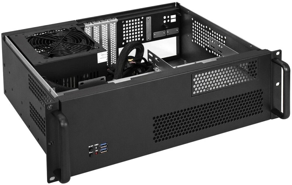 Серверный корпус ExeGate Pro 3U330-02/700PPH-SE, 700 Вт, Черный детальное изображение - 2