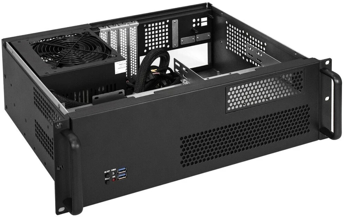 Серверный корпус ExeGate Pro 3U330-02/700PPH-SE, 700 Вт, Черный №2