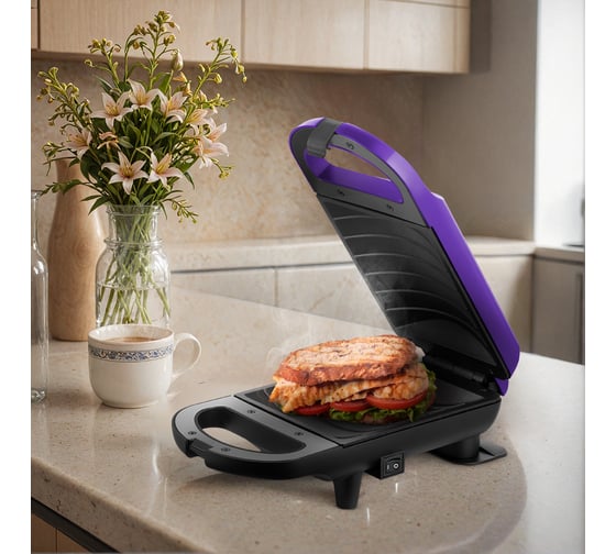 Бутербродница KITFORT КТ-3691, Фиолетовый детальное изображение - 8