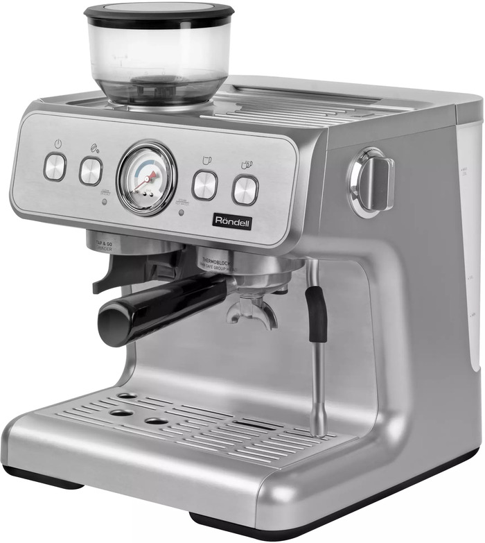 Кофемашина Rondell RDE-1105, Серебряный №2
