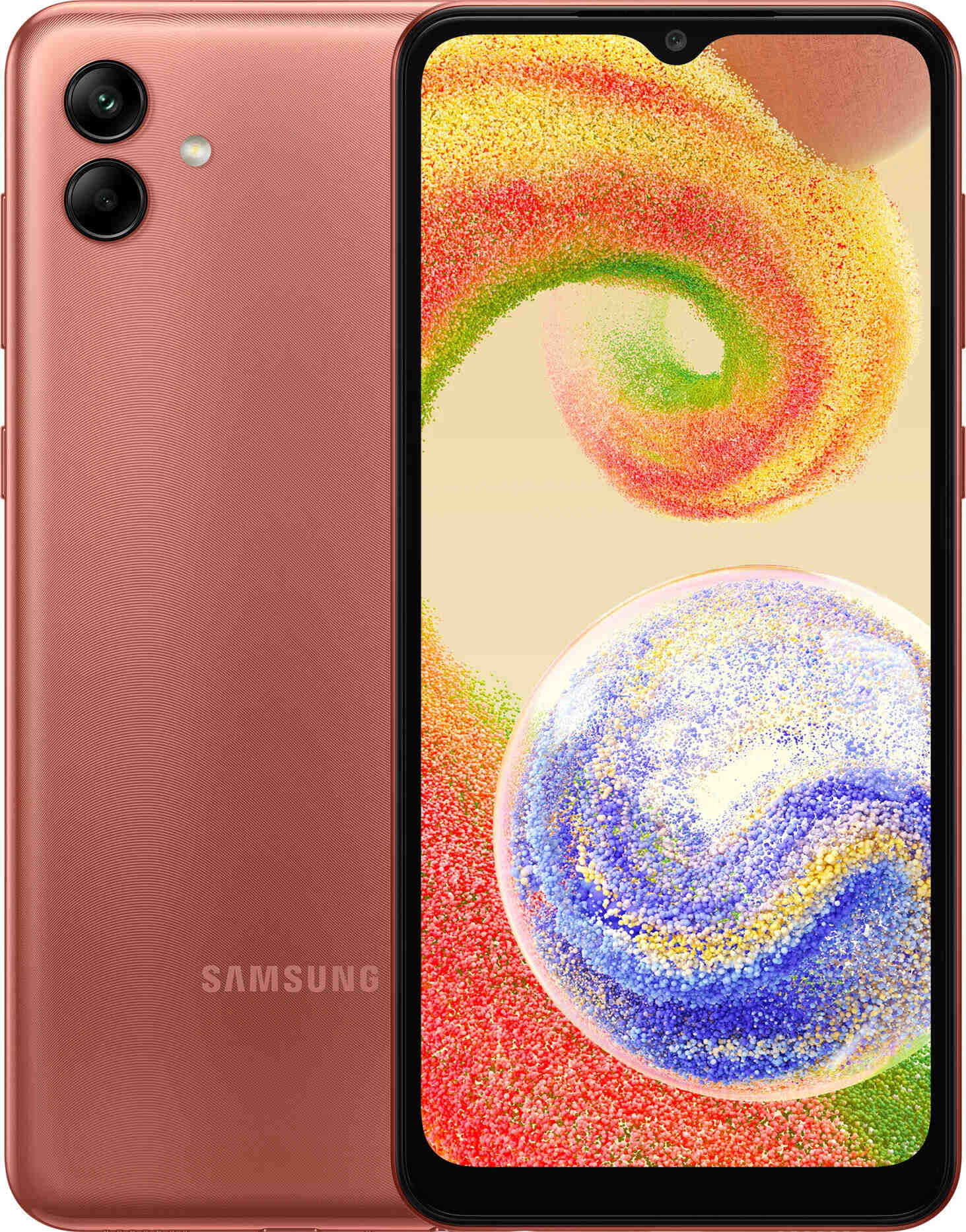 Смартфон Samsung Galaxy A04 3/32 ГБ, Медный, Dual nano SIM детальное изображение - 1