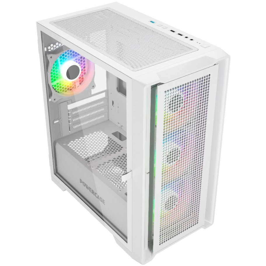 Корпус Powercase Alisio Micro X4W V2, Белый детальное изображение - 2