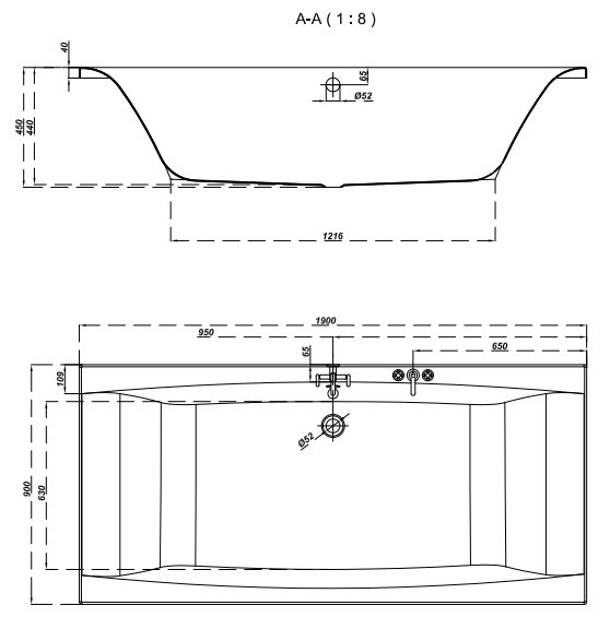 Ванна Cersanit Virgo  детальное изображение - 7