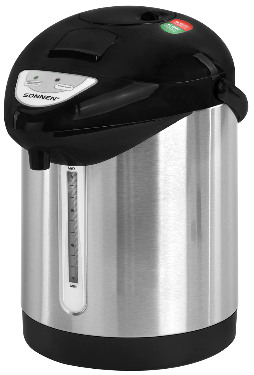 Термопот Sonnen TP-28, 3 л, 900 Вт, Серебряный детальное изображение - 1