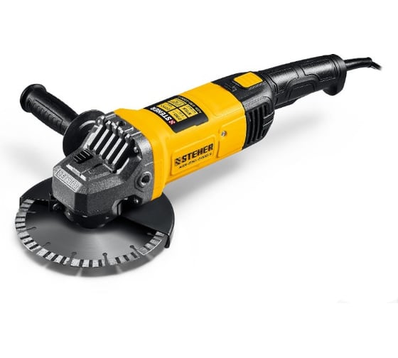 Угловая шлифмашина STEHER AGS-230-2200 S, 230 мм, 6000 об/мин, 2200 Вт детальное изображение - 1