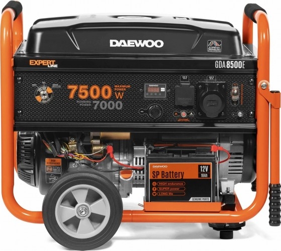 Генератор бензиновый DAEWOO GDA 8500E, 7 кВт, Оранжевый детальное изображение - 2