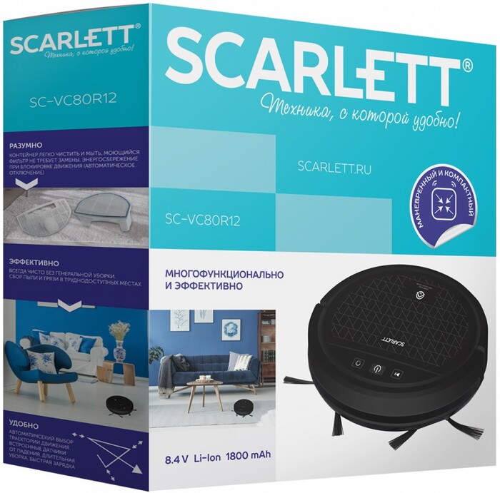Пылесос Scarlett SC-VC80R12, Черный №9