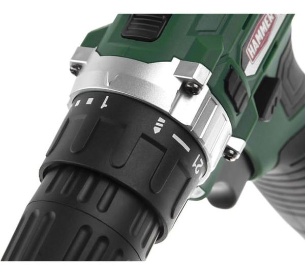 Аккумуляторная дрель-шуруповерт HammerACD12/2CS, 12 В, 26 Нм, 1,5 А·ч детальное изображение - 2