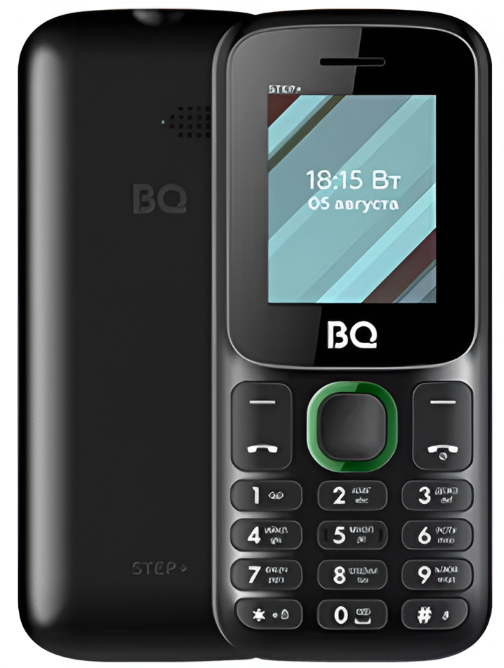 Мобильный телефон BQ 1848 Step+, 32 Мб, Черный/Синий, Dual mini-SIM детальное изображение - 2
