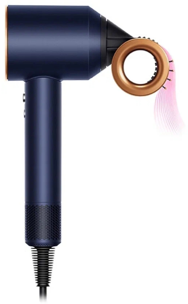 Фен Dyson Supersonic HD15 с кейсом, Темно-синий/Медь (KR) №3