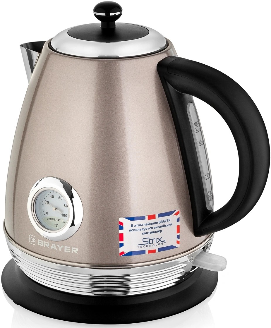 Электрический чайник Brayer BR1007 1.7 л, Бежевый детальное изображение - 3