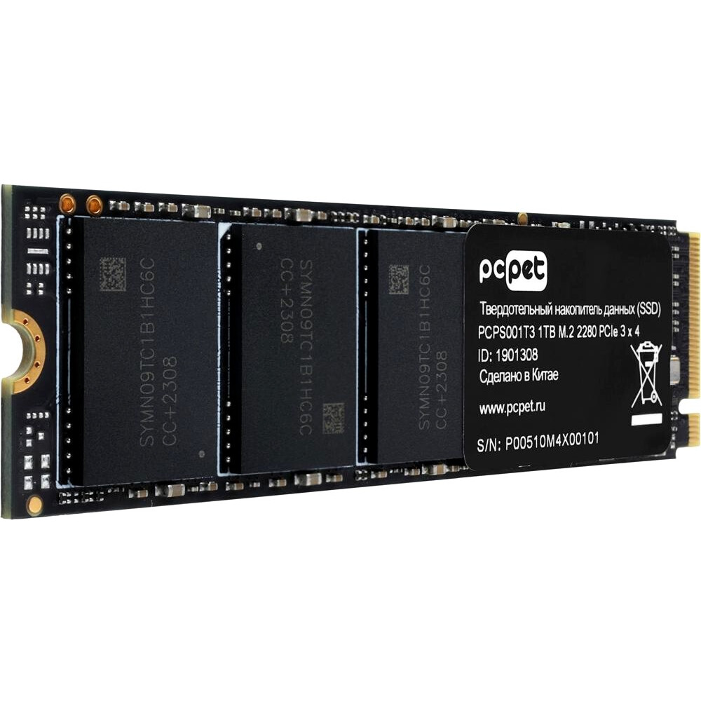 Накопитель SSD PC PET PCPS001T3 OEM, 1 Тб детальное изображение - 1