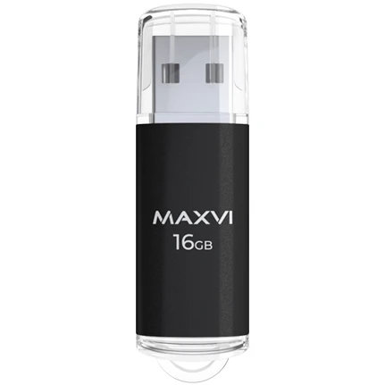 USB Flash накопитель MAXVI MP 16 ГБ, черный детальное изображение - 2