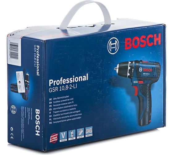 Аккумуляторная дрель-шуруповерт Bosch GSR 10.8-2-LI, 10.8 В, 30 Нм, 1.5 А·ч, 0601868107 детальное изображение - 2