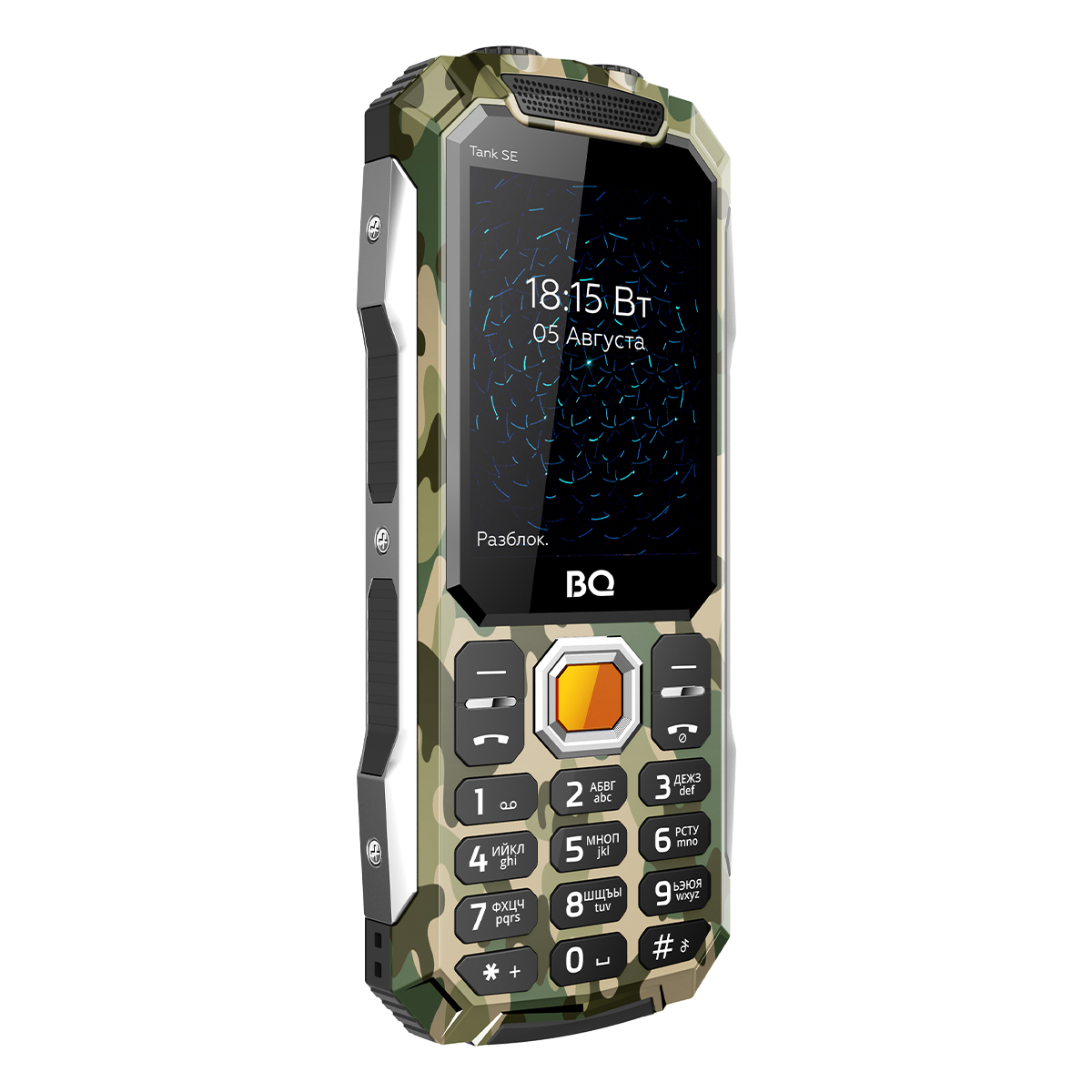 Мобильный телефон BQ 2432 Tank SE, 32 Мб, Зеленый, Dual mini-SIM детальное изображение - 3