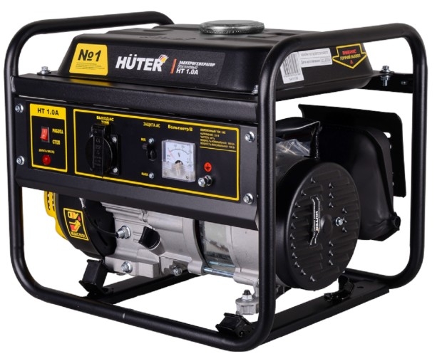 Генератор бензиновый HUTER HT 1.0A 64/1/132, 1 кВт, Черный детальное изображение - 1
