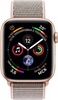Умные часы Apple Watch Series 4 Aluminum, 44 мм, GPS, Pink Nylon Band, Золотистый вариант - 2