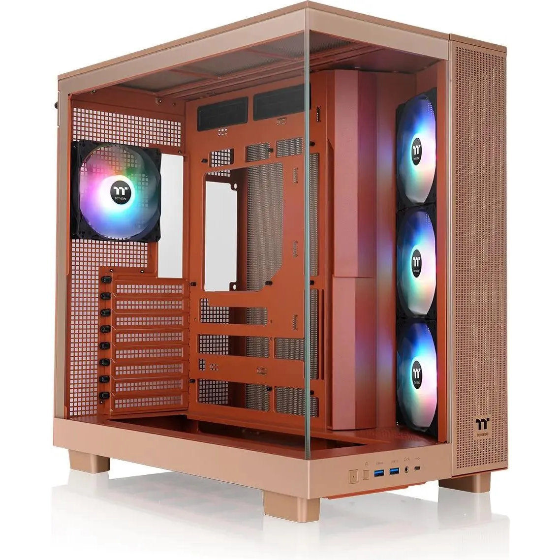 Корпус Thermaltake View 380 XL TG ARGB Gravel Sand (CA-11E-00MGWN-00), Коричневый детальное изображение - 2