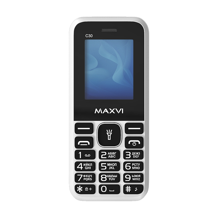 Мобильный телефон MAXVI C30 (без З\У), 32 Мб, Белый, Dual mini-SIM детальное изображение - 7