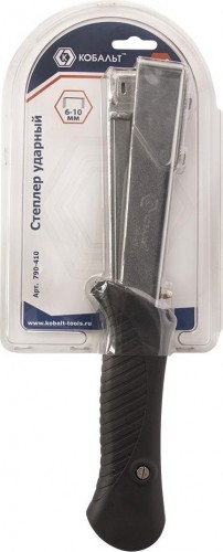 Скобозабиватель ручной Кобальт 790-410 механический ударный, 6-10 мм, тип 140, обрезиненн детальное изображение - 2