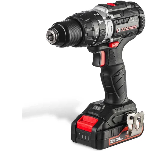 Аккумуляторная дрель-шуруповерт RUNTEC TECHNIC RT-ID40T, 18 В, 40 Нм, 2 А·ч детальное изображение - 1