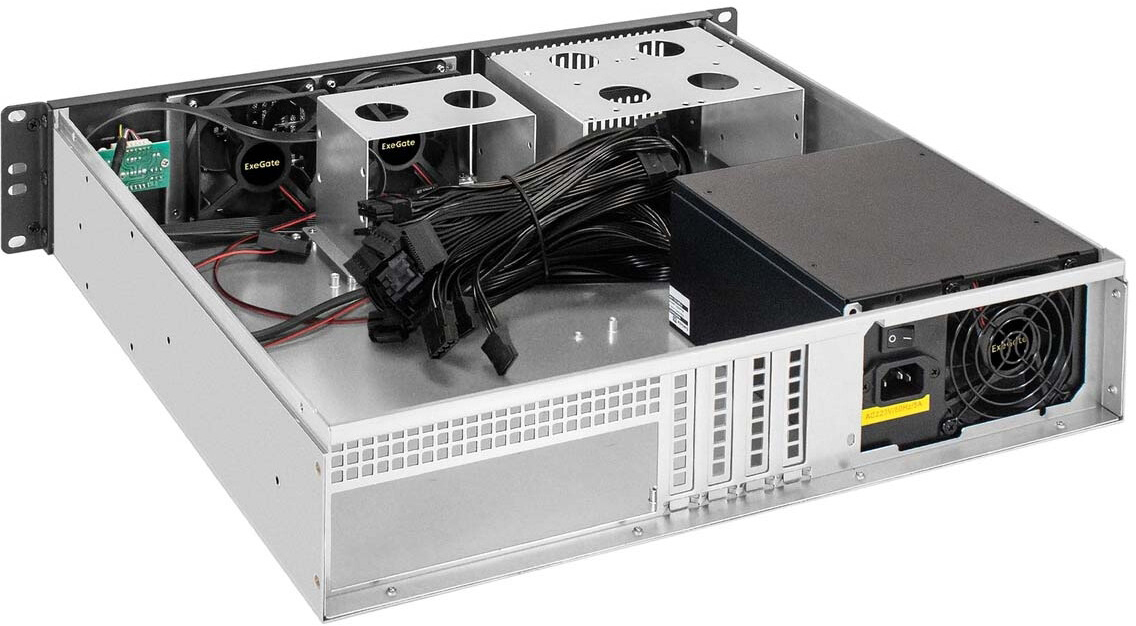 Серверный корпус ExeGate Pro 2U400-02/500ADS, 500 Вт, Черный детальное изображение - 4