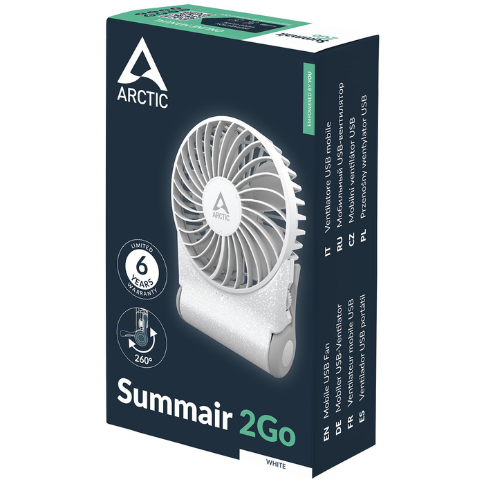 Портативный вентилятор Arctic Summair 2Go, 5 Вт, Белый №8