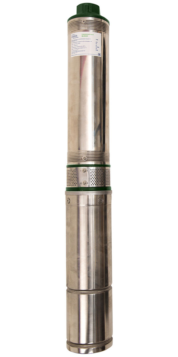 Насос скважинный making Oasis everywhere SN 90/90, 90 л/мин, 32 мм, напор 90 м, d=100 мм, 1300 Вт, Серый детальное изображение - 1