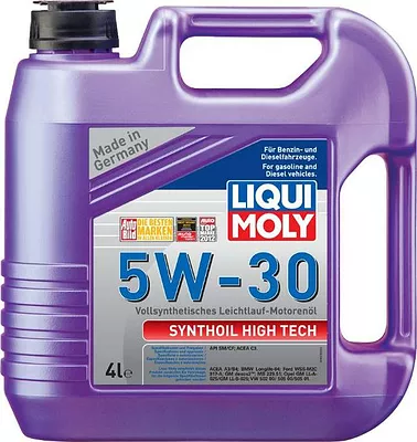 Моторное масло Liqui Moly Synthoil 5W-30 High Tech SM/CF/C3, 9076, 4 л  детальное изображение - 1