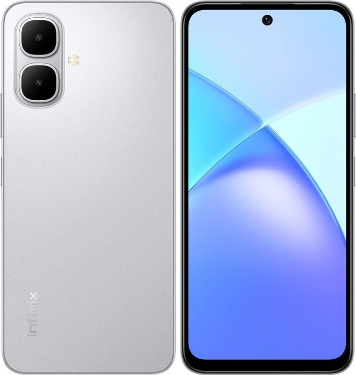 Смартфон Infinix Smart 10 4/256 Гб, Серебристый, Dual nano SIM №1