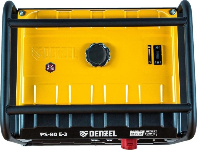 Генератор бензиновый Denzel PS 80 E-3 946954, 6 кВт, Желтый детальное изображение - 7