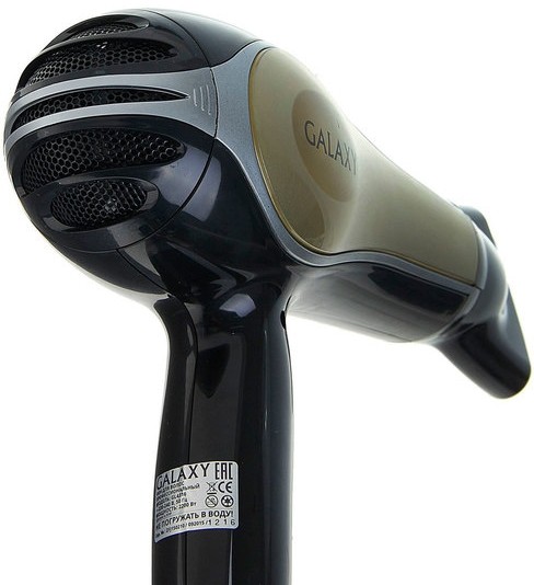 Фен Galaxy GL4316, Черный/Золотистый детальное изображение - 2