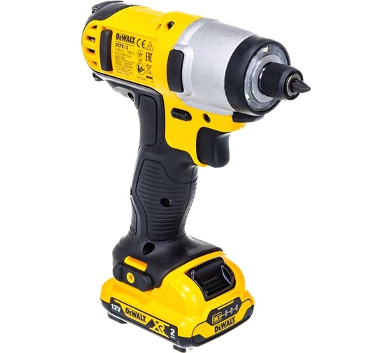 Аккумуляторный импульсный шуруповерт DeWALT DCF815D2-QW, 12 В, 107 Нм, 2 А·ч детальное изображение - 7
