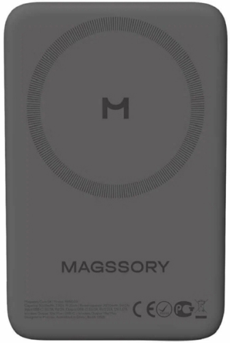 Внешний аккумулятор Magssory Core 5K (PBN003m), 5000 мАч, Темно-серый детальное изображение - 2