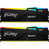 Оперативная память Kingston Fury Beast White RGB DDR5 6000MHz, KF560C30BWEAK2-64, 2x32 Гб KIT, 64 Гб вариант - 2