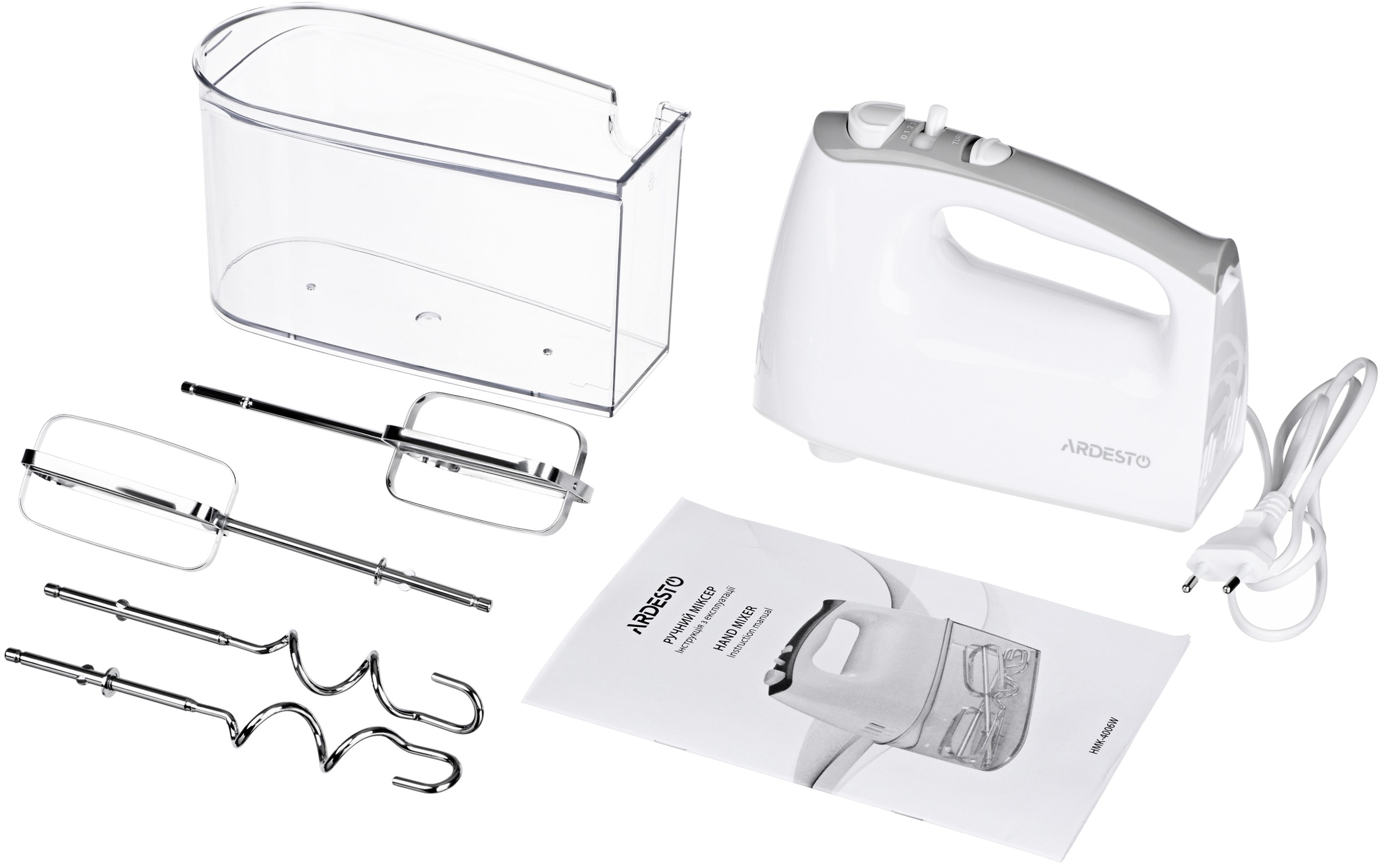 Миксер Ardesto HMK-4006W, Белый детальное изображение - 7