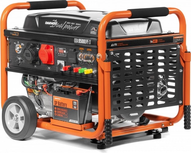 Генератор бензиновый DAEWOO GDA 9500DPE-3, 8 кВт, Оранжевый детальное изображение - 3