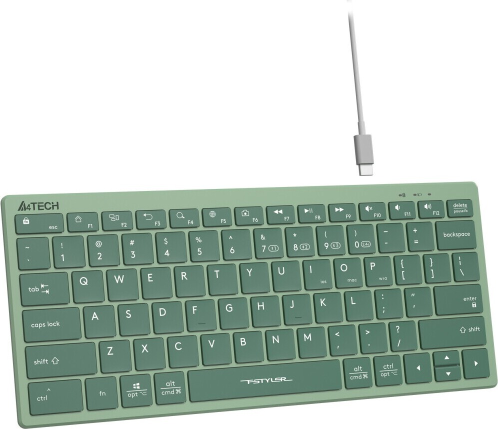 Клавиатура A4Tech FBX51C, Зеленый детальное изображение - 3