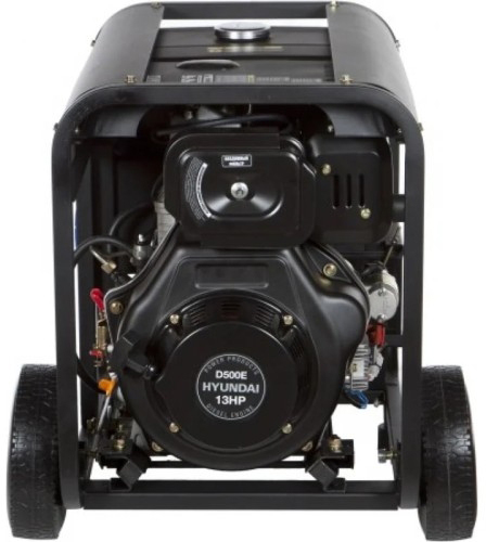 Генератор дизельный с воздушным охлаждением HYUNDAI DHY 8500LE, открытый, 6.5 кВт, Черный детальное изображение - 5