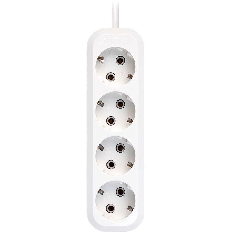 Сетевой удлинитель SmartBuy SBE-16-4-10m-Z, 10 м, Белый детальное изображение - 2