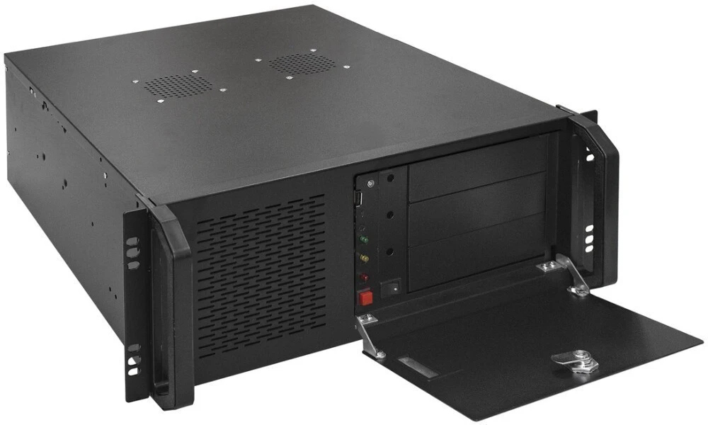 Серверный корпус ExeGate Pro 4U480-06/4U4021S/RM-1200ADS, 1200 Вт, Черный детальное изображение - 2