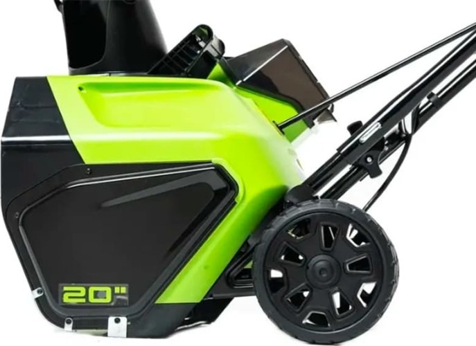 Снегоуборщик аккумуляторный Greenworks GD60PST 60V, бесщеточный 2602907UG, 60 В, 2000 Вт, Зеленый/Черный детальное изображение - 2