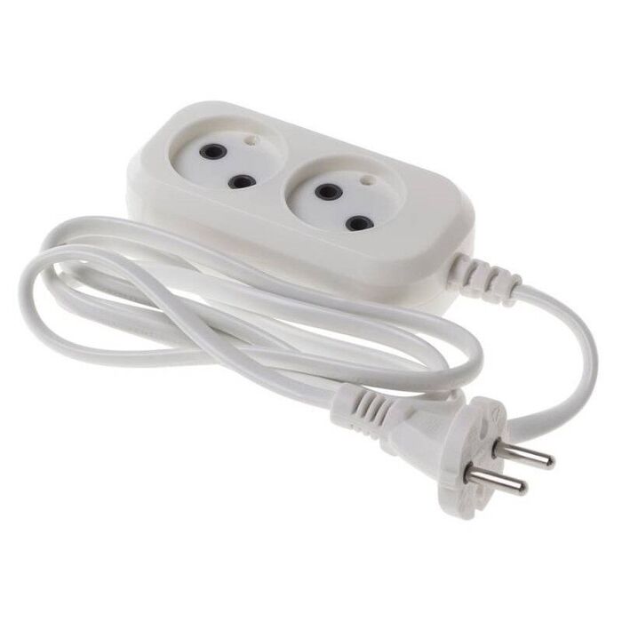 Сетевой удлинитель Buro BU-PSL2.1/W, 1.5 м, Белый №1