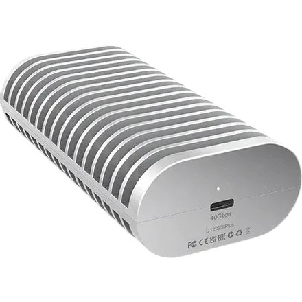 Внешний корпус для SSD M.2 TerraMaster D1 SSD PLUS, Серебряный детальное изображение - 2