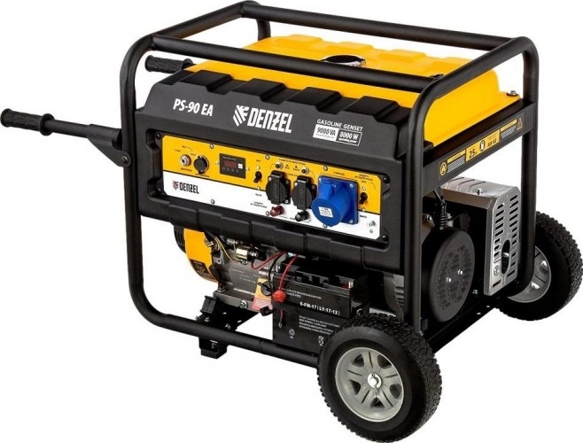 Генератор бензиновый Denzel PS 90 EA 946934, 8 кВт, Желтый детальное изображение - 7