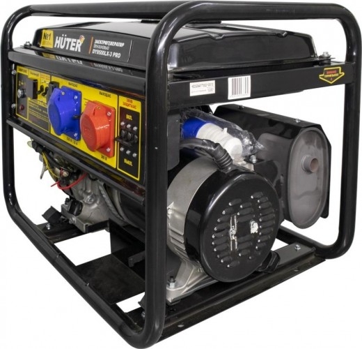 Генератор бензиновый HUTER DY9500LX-3 PRO 64/1/77, 7.8 кВт, Черный детальное изображение - 2
